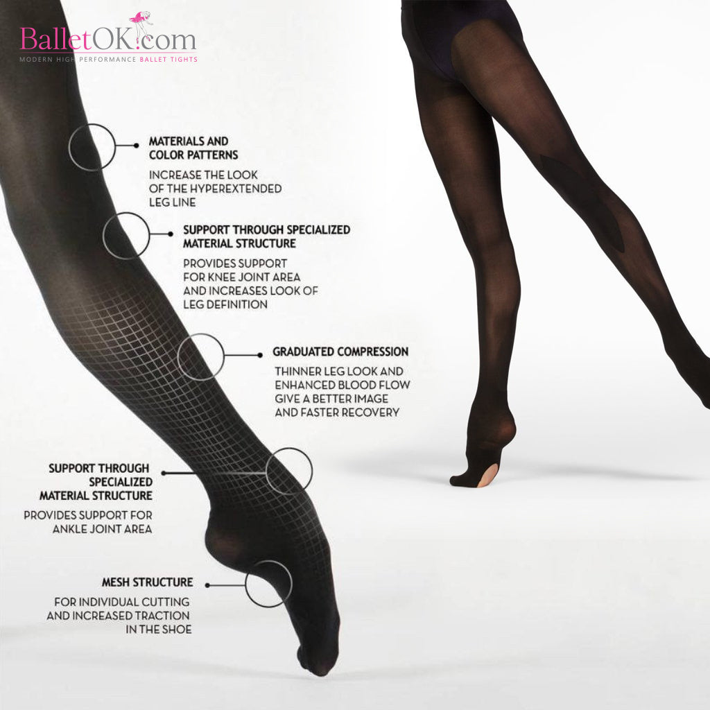 ZARELY Z2 PERFORM! PROFESSIONAL PERFORMANCE BALLET TIGHTS